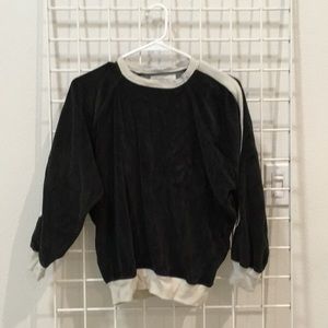 The great. sweatshirt with striped sleeves